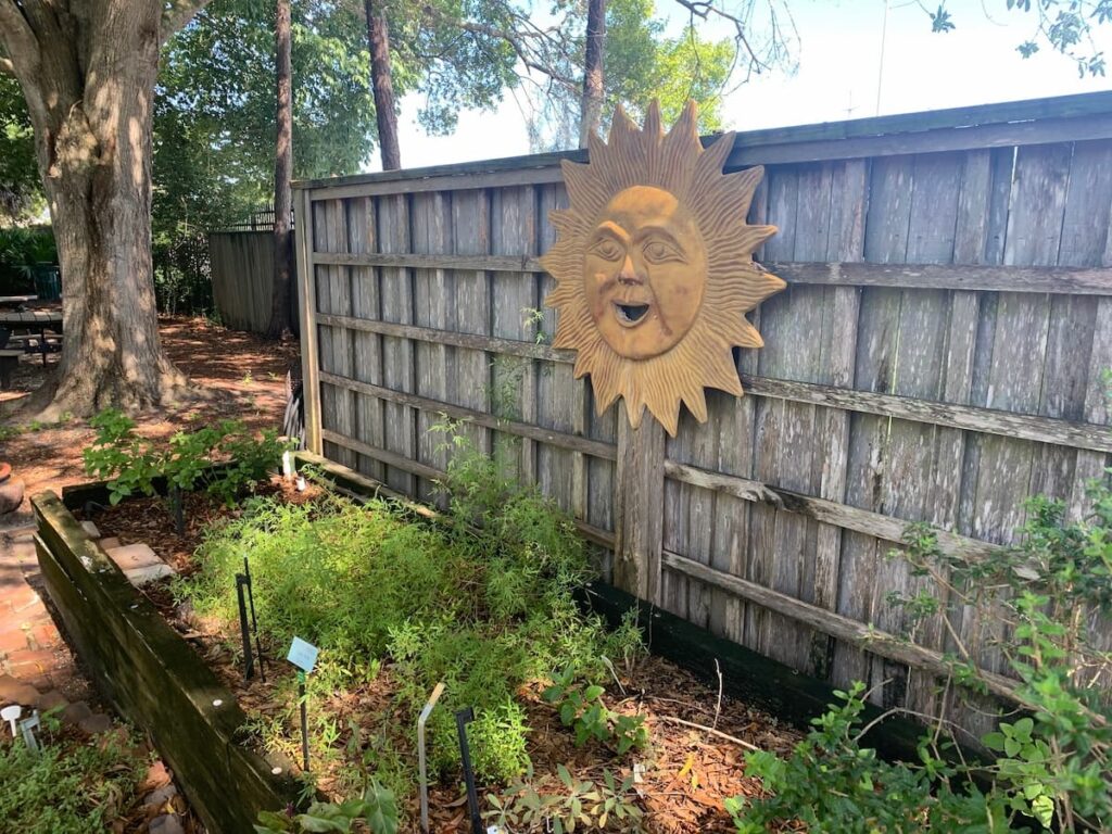 When we visit Florida Botanical Gardens we traipse through the herb and spice garden to whiff some ideas on what we can grow in our own yard.