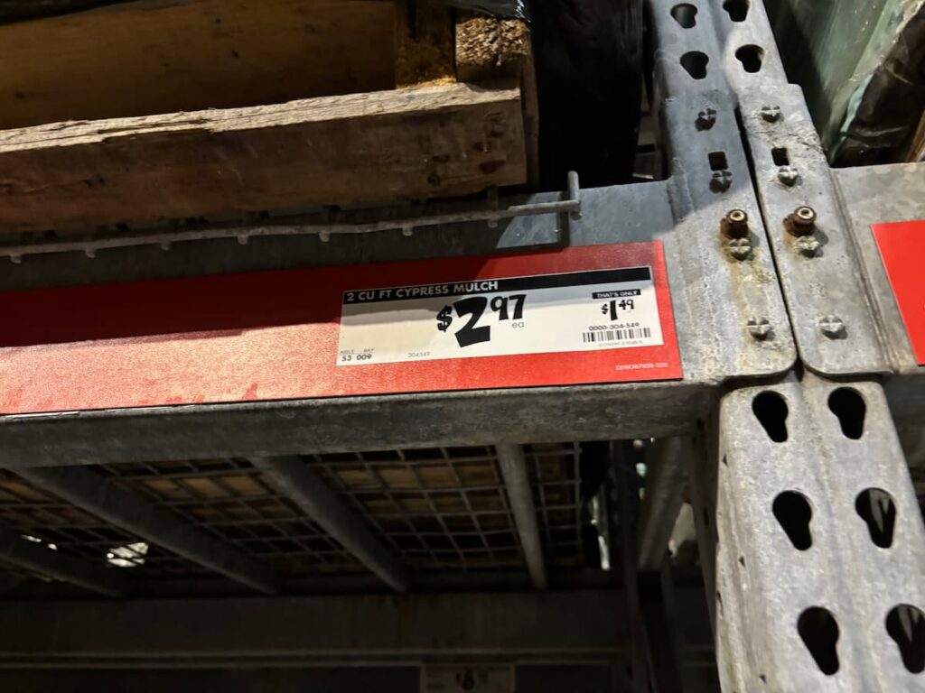 Some mulches cost more than others. 