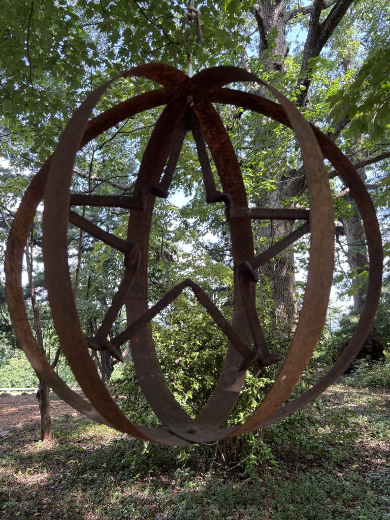 Star-themed art hearkens to the nearby star that stands proudly above Roanoke.